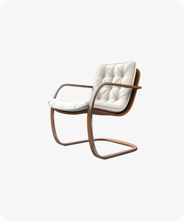Scandi Wood Frame Lounge Chair